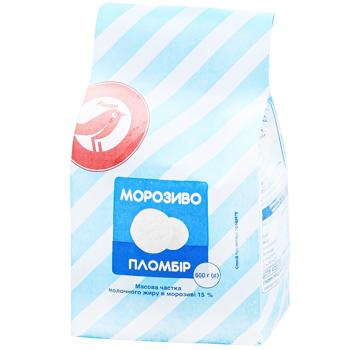 Мороженое Auchan пломбир 600г