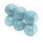 Blue Christmas Balls 5cm 6pcs