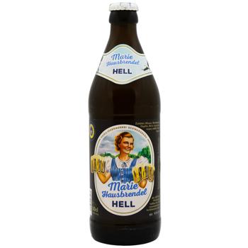 Schwarzbraeu Marie Hausbrendel Hell Light Filtered Beer 4.8% 0.5l - buy, prices for WINETIME - photo 1