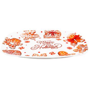 Тарелка Bormioli Rocco Magic Holidays прямоугольная 28x20см - купить, цены на - фото 2