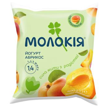 Molokiya Apricot Yogurt 1.4% 400g - buy, prices for Grono - photo 1