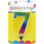 Festa Numeral 7 Color Cake Candle 9cm