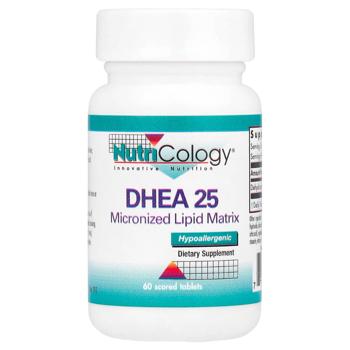 Дегідроепіандростерон, DHEA 25, Nutricology, 60 таблеток - купити, ціни на Біотус - фото 1