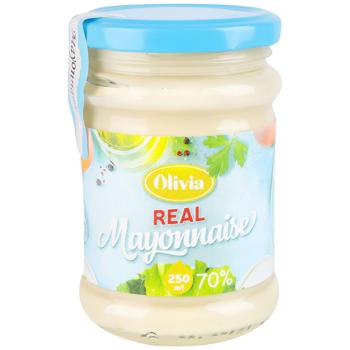 Майонез Олівія Real Mayonnaise 70% 250мл - купити, ціни на Епіцентр FOOD - фото 1