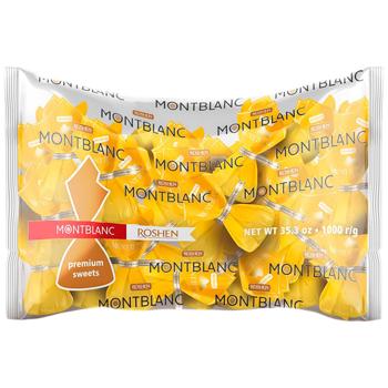 Цукерки Roshen Mont Blanc з шоколадом та сезамом - купити, ціни на КОСМОС - фото 1