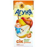 Сік Агуня Яблуко-груша 200мл