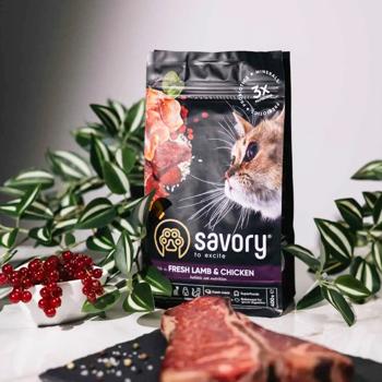 Корм сухий Savory з ягням та куркою для стерилізованих котів 2кг - купити, ціни на - фото 2