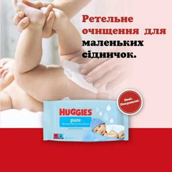 Салфетки влажные Huggies Pure Quad 3+1 56х4шт - купить, цены на - фото 11