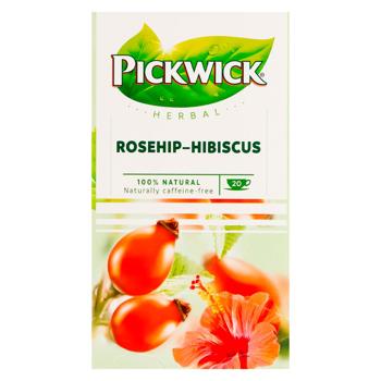 Чай травяной Pickwick Шиповник-гибискус 2,5г*20шт - купить, цены на - фото 2