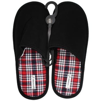 InExtenso Black Men's Slippers size 39-46 - buy, prices for Auchan - photo 1