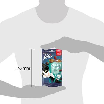 Ласощі для котів Felix Party Mix Морський Мікс з лососем, фореллю та минтаєм 60г - купити, ціни на Чудо Маркет - фото 3