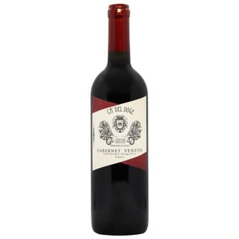 Wine cabernet Ca del doge 11% 750ml glass bottle Italy - buy, prices for ULTRAMARKET - photo 1