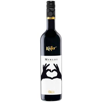 Kafer Merlot Red Dry Wine 13.5% 0.75l - buy, prices for WINETIME - photo 1