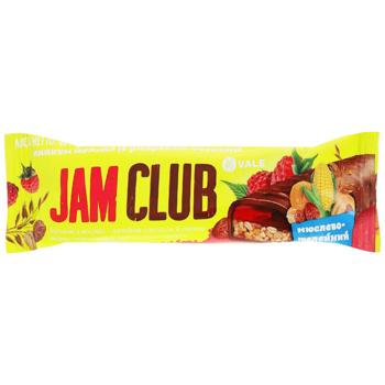 Батончик Vale Jam Club мюслево-желейний зі смаком малини глазурований 40г - купити, ціни на Епіцентр FOOD - фото 1