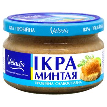Ікра минтая Veladis пробійна слабосолена 180г - купити, ціни на NOVUS - фото 1