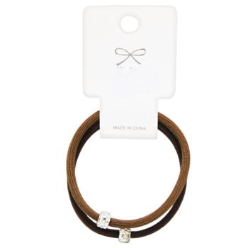 Резинка для волос с декором 2шт 3151-9 - купить, цены на КОСМОС - фото 3