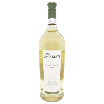 D'Amati Chardonnay Fiano Puglia Dry White Wine 12.5% 1l - buy, prices for COSMOS - photo 1