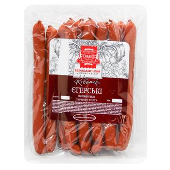 Ковбаски Безлюдівський М'ясокомбінат Єгерські напівкопчені перший сорт