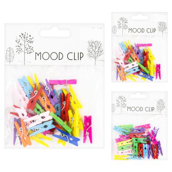 Colorful Wooden Clothespins 2.5cm 30pcs - buy, prices for ULTRAMARKET - photo 1