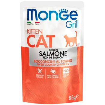Корм вологий Monge Grill з лососем для кошенят 85г - купити, ціни на MasterZoo - фото 1