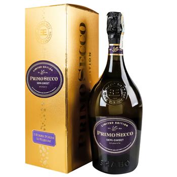 Вино игристое Shabo Primo Secco белое полусладкое 11,7% 0,75л - купить, цены на КОСМОС - фото 1