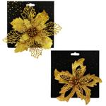 Mondex Flower on Clip Decoration 16cm in assortment