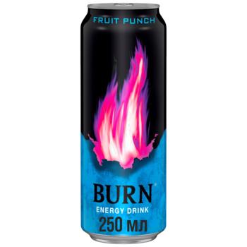 Burn Fruit Punch Energy Drink 250ml - buy, prices for Ideal - photo 1