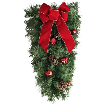 Ялинка Actuel з прикрасами декор на стіну 60 см - купить, цены на Auchan - фото 1