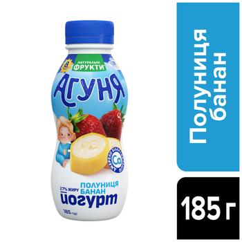 Agunya Strawberry-Banana Yogurt 2.7% 185g - buy, prices for COSMOS - photo 3
