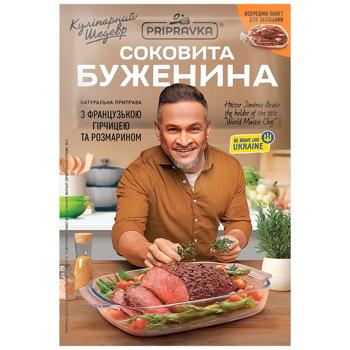 Приправа Pripravka Кулинарный шедевр для мяса с французской горчицей и розмарином 30г - купить, цены на Чудо Маркет - фото 1