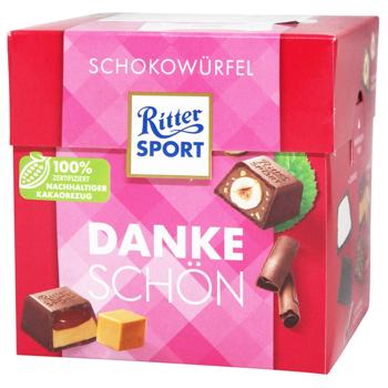 Цукерки Ritter Sport Schokowürfel Dankeschön! асорті 176г - купити, ціни на КОСМОС - фото 1