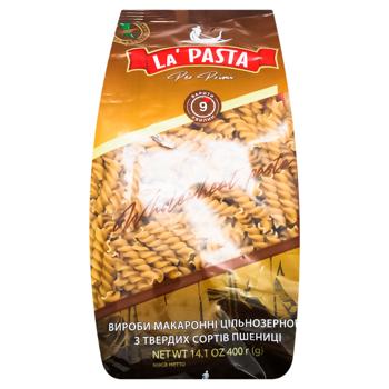 La Pasta Per Primi Whole Grain Fusilli Pasta 400g - buy, prices for EKO Market - photo 1