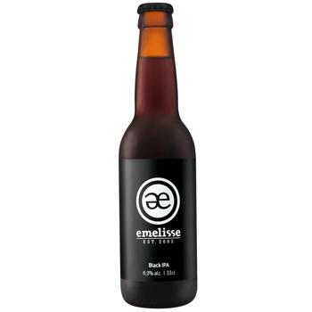 Пиво Emelisse Black IPA темне нефільтроване 8% 0,33л