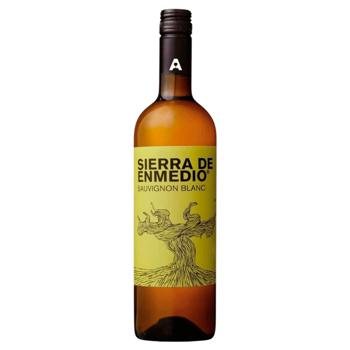 Вино Sierra de Enmedio Sauvignon Blanc сухое белое 12% 0,75л - купить, цены на МегаМаркет - фото 1