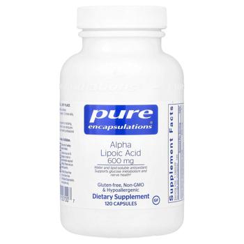 Альфа-липоевая кислота Pure Encapsulations 600мг 120 капсул - купить, цены на Biotus - фото 1