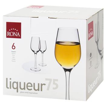 Rona Universal Liqueur Glass Set 6pcs 75ml - buy, prices for ULTRAMARKET - photo 1