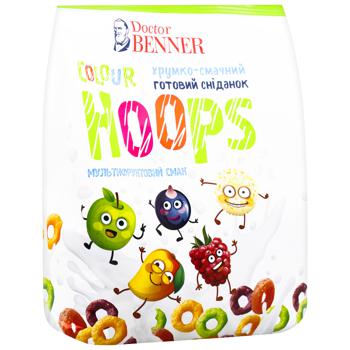 Сніданок сухий Doctor Benner Colour Hoops 400г - купити, ціни на Auchan - фото 2