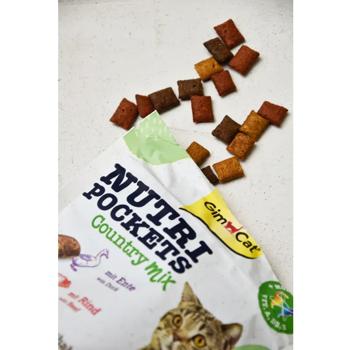 Лакомство для кошек GimCat Nutri Pockets Country Mix 150г - купить, цены на MasterZoo - фото 3