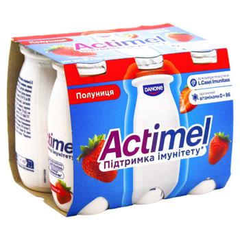 Actimel Strawberry Fermented Milk Product 1.4% 100g - buy, prices for - photo 2