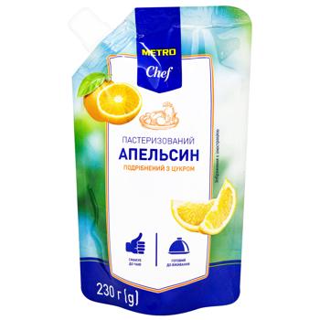 Апельсин Metro Chef подрібнений з цукром 230г - купити, ціни на METRO - фото 1