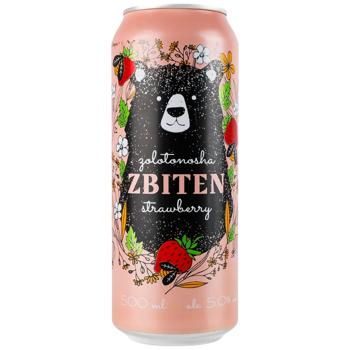Zbiten Zolotonoskiy Apple-Strawberry Fermented Drink 5% 0.5l