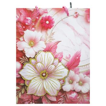 Пакет подарочный бумажный 18*23,5*8см 735S-5985 - купить, цены на КОСМОС - фото 3