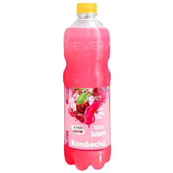 Ever Aid Kombucha 100% Sakura Lightly Carbonated Drink 0.75l