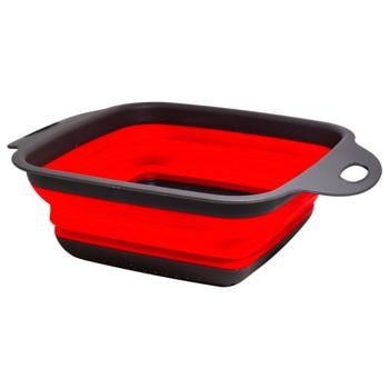 ZED Folding Silicone Rectangular Colander Sieve 24x18cm - buy, prices for - photo 2