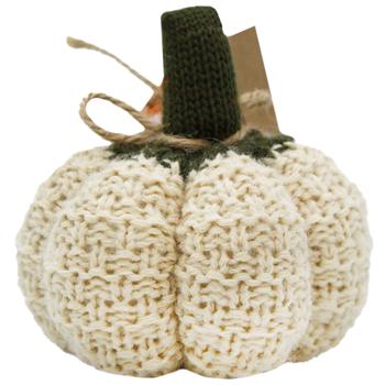 Декоративний виріб Pumpkin Крем 9см - купити, ціни на МегаМаркет - фото 1