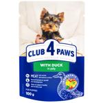 Корм вологий Club 4 Paws Premium з качкою в желе для для цуценят 100г