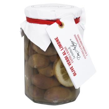 Оливки Don Antonio 280 г зелені з лимоном И039 (Італія) - купить, цены на КОСМОС - фото 1