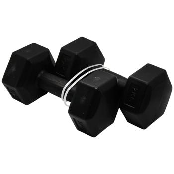 Гантели QX Max черные 2шт по 2кг