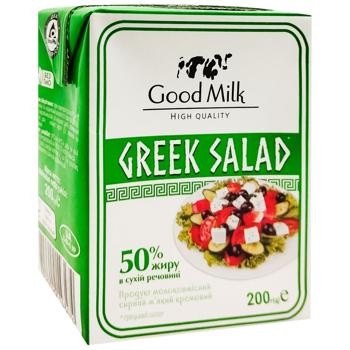 Продукт молоковмісний сирний Good Milk Грецький салат м’який кремовий 50% 200г - купити, ціни на - фото 3