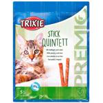 Лакомство для кошек Trixie Premio Stick Quintett с домашней птицей и печенью палочки 5шт х 5г